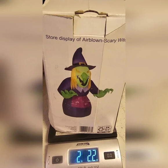 Gemmy Airblown Inflatable 4ft Halloween Scary Witch - Picture 7 of 7